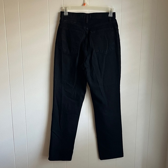 Abercrombie & Fitch Black 90’s Straight Ultra High Rise Curve Love Jeans Sz 10 - Picture 10 of 11